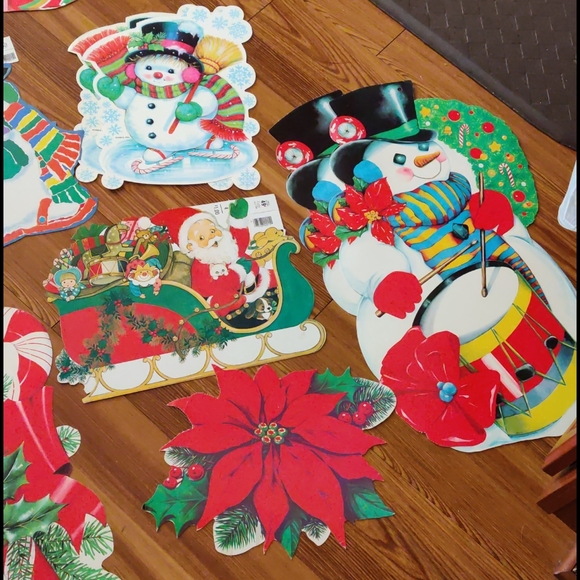 1970-80sEureka Christmas cutouts vtg - Picture 3 of 14